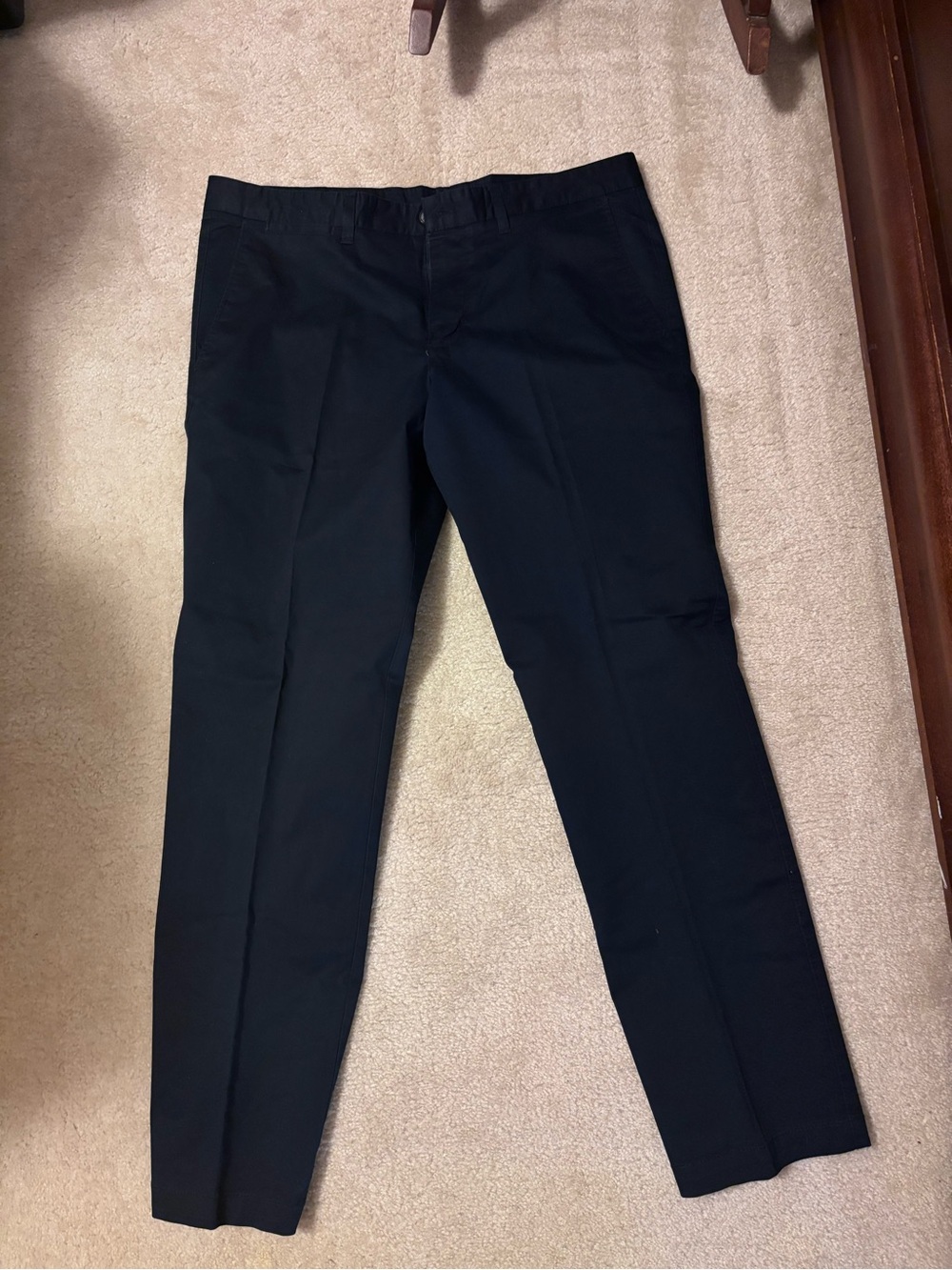 Navy Blue English Laundry Men's Black Dress Pants - Slim Tailored Cut 36/32